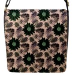 Floral Flower Spring Rose Watercolor Wreath Flap Closure Messenger Bag (S)
