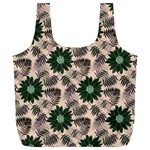 Floral Flower Spring Rose Watercolor Wreath Full Print Recycle Bag (XL)