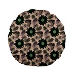 Floral Flower Spring Rose Watercolor Wreath Standard 15  Premium Flano Round Cushions