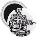 Scarface Movie Traditional Tattoo 3  Magnets