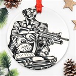 Scarface Movie Traditional Tattoo Ornament (Round)