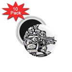 Scarface Movie Traditional Tattoo 1.75  Magnets (10 pack) 