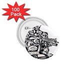 Scarface Movie Traditional Tattoo 1.75  Buttons (100 pack) 