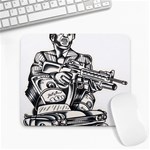 Scarface Movie Traditional Tattoo Large Mousepad