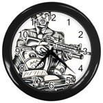 Scarface Movie Traditional Tattoo Wall Clock (Black)