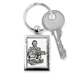 Scarface Movie Traditional Tattoo Key Chain (Rectangle)