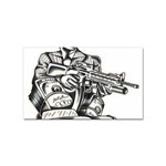 Scarface Movie Traditional Tattoo Sticker (Rectangular)