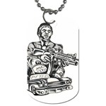 Scarface Movie Traditional Tattoo Dog Tag (One Side)