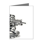 Scarface Movie Traditional Tattoo Mini Greeting Card