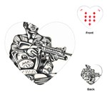 Scarface Movie Traditional Tattoo Playing Cards Single Design (Heart)