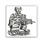 Scarface Movie Traditional Tattoo Memory Card Reader (Square)