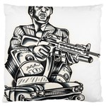 Scarface Movie Traditional Tattoo Large Cushion Case (One Side)