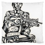 Scarface Movie Traditional Tattoo Large Cushion Case (Two Sides)