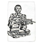 Scarface Movie Traditional Tattoo Removable Flap Cover (L)