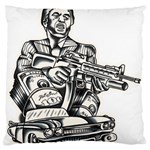 Scarface Movie Traditional Tattoo Standard Premium Plush Fleece Cushion Case (One Side)