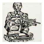 Scarface Movie Traditional Tattoo Banner and Sign 4  x 4 