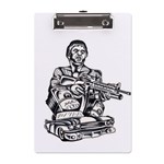 Scarface Movie Traditional Tattoo A5 Acrylic Clipboard