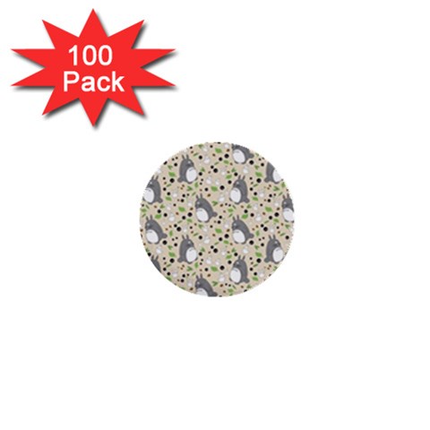 Pattern My Neighbor Totoro 1  Mini Buttons (100 pack)  from ArtsNow.com Front