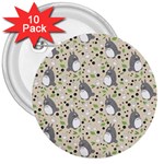 Pattern My Neighbor Totoro 3  Buttons (10 pack) 