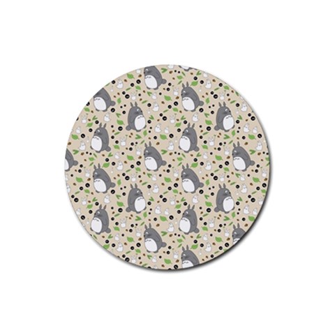 Pattern My Neighbor Totoro Rubber Round Coaster (4 pack) from ArtsNow.com Front