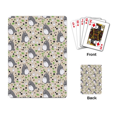 Pattern My Neighbor Totoro Playing Cards Single Design (Rectangle) from ArtsNow.com Back