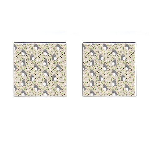 Pattern My Neighbor Totoro Cufflinks (Square) from ArtsNow.com Front(Pair)