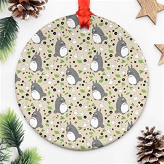 Pattern My Neighbor Totoro Round Ornament (Two Sides) from ArtsNow.com Front