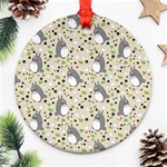 Pattern My Neighbor Totoro Round Ornament (Two Sides)