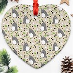 Pattern My Neighbor Totoro Heart Ornament (Two Sides)