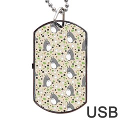 Pattern My Neighbor Totoro Dog Tag USB Flash (Two Sides) from ArtsNow.com Front