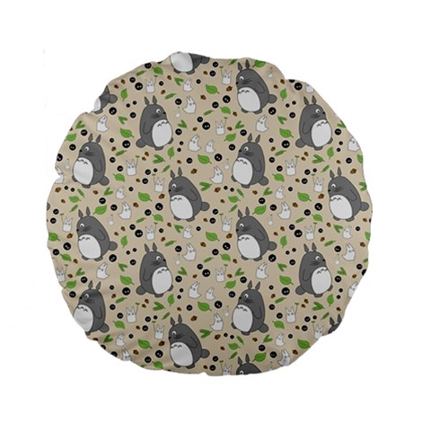 Pattern My Neighbor Totoro Standard 15  Premium Round Cushions from ArtsNow.com Front