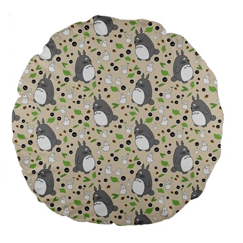 Pattern My Neighbor Totoro Large 18  Premium Round Cushions from ArtsNow.com Front