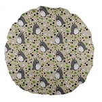 Pattern My Neighbor Totoro Large 18  Premium Flano Round Cushions