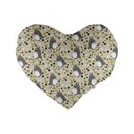 Pattern My Neighbor Totoro Standard 16  Premium Flano Heart Shape Cushions