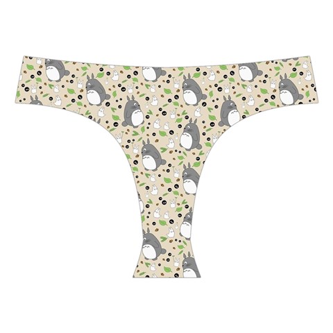 Pattern My Neighbor Totoro Cross Back Hipster Bikini Set from ArtsNow.com Front Under