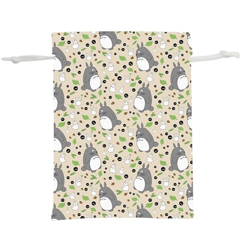 Pattern My Neighbor Totoro Lightweight Drawstring Pouch (XL) from ArtsNow.com Front