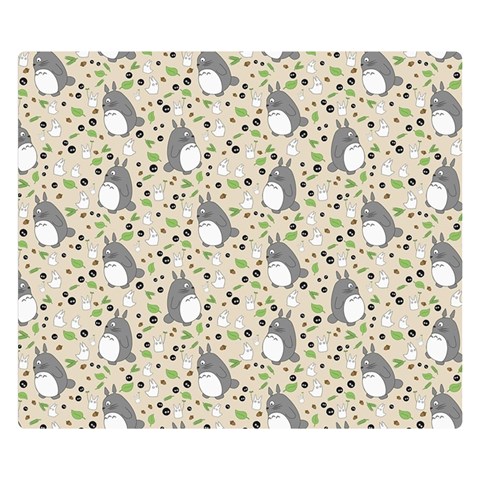 Pattern My Neighbor Totoro One Side Premium Plush Fleece Blanket (Small) from ArtsNow.com 50 x40  Blanket Front