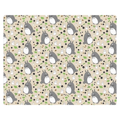 Pattern My Neighbor Totoro One Side Premium Plush Fleece Blanket (Medium) from ArtsNow.com 60 x50  Blanket Front