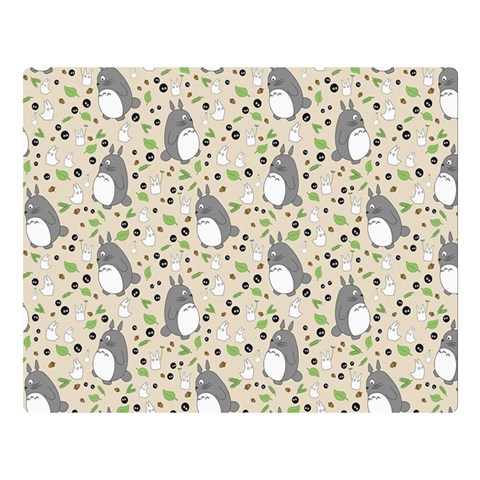 Pattern My Neighbor Totoro One Side Premium Plush Fleece Blanket (Large) from ArtsNow.com 80 x60  Blanket Front