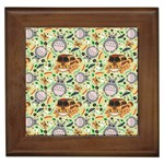 My Neighbor Totoro Pattern Framed Tile