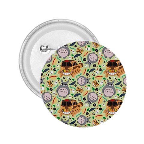 My Neighbor Totoro Pattern 2.25  Buttons from ArtsNow.com Front