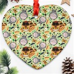 My Neighbor Totoro Pattern Ornament (Heart)