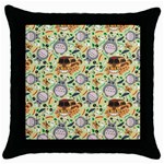 My Neighbor Totoro Pattern Throw Pillow Case (Black)