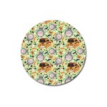 My Neighbor Totoro Pattern Magnet 3  (Round)