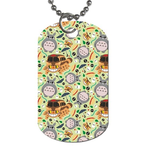 My Neighbor Totoro Pattern Dog Tag (One Side) from ArtsNow.com Front