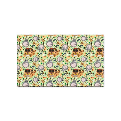 My Neighbor Totoro Pattern Sticker Rectangular (10 pack) from ArtsNow.com Front