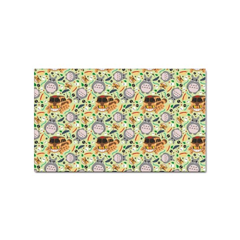 My Neighbor Totoro Pattern Sticker Rectangular (100 pack) from ArtsNow.com Front