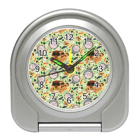 My Neighbor Totoro Pattern Travel Alarm Clock from ArtsNow.com Front