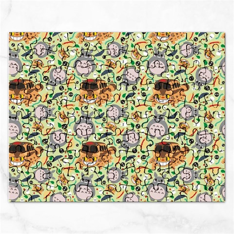 My Neighbor Totoro Pattern Rectangular Jigsaw Puzzl from ArtsNow.com Front