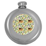 My Neighbor Totoro Pattern Round Hip Flask (5 oz)